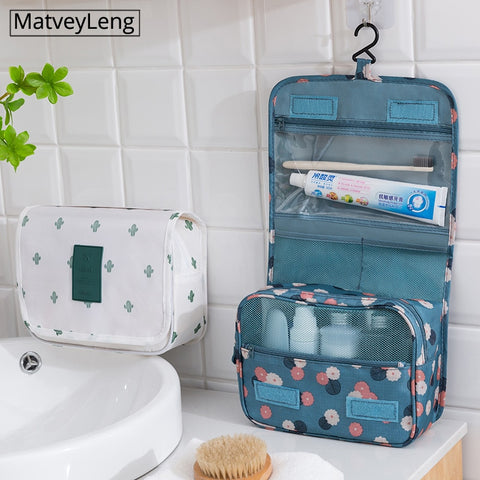 high quality Women Makeup Bags travel cosmetic bag Toiletries Organizer Waterproof Storage Neceser Hanging Bathroom Wash Bag