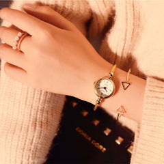 Small Gold Bangle Bracelet Luxury Watches Stainless Steel Retro Ladies Quartz Wristwatches Fashion Casual Women Dress Watch