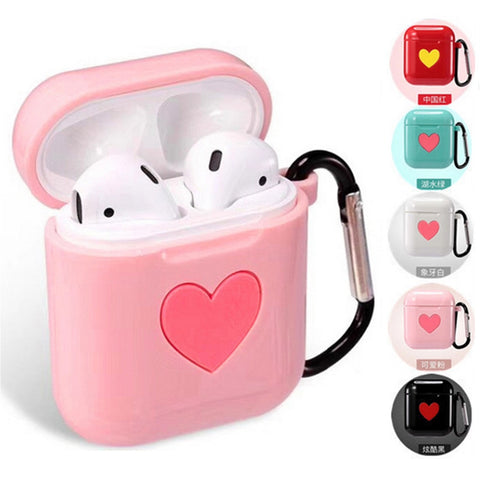 Besegad TPU Silicone Cute Charging Protective Cover Case Shell For Apple AirPods Air Pods Bluetooth Wireless Earphone Headphones