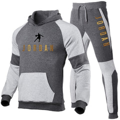 New Fashion Mens Clothing Pullovers Sweater Cotton Men Tracksuits Hoodie Two Pieces + Pants Sports Shirts Fall Winter Track suit