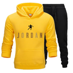 New Fashion Mens Clothing Pullovers Sweater Cotton Men Tracksuits Hoodie Two Pieces + Pants Sports Shirts Fall Winter Track suit