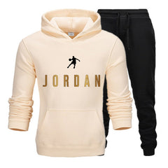 New Fashion Mens Clothing Pullovers Sweater Cotton Men Tracksuits Hoodie Two Pieces + Pants Sports Shirts Fall Winter Track suit