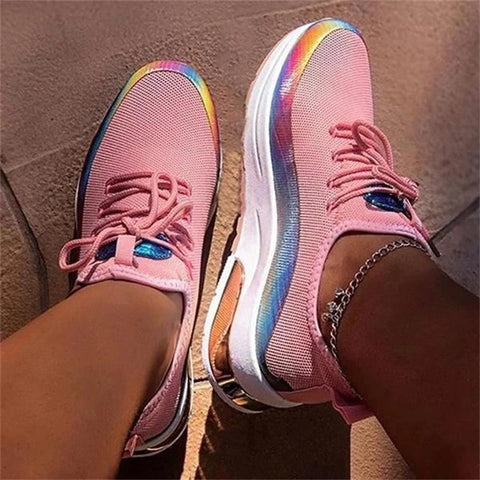 2021 Sneakers Women Casual Shoes Mesh Air-Cushion Flat Anti-Slip Women Sneakers Outdoor Trainer Female Zapatos De Mujer Shoes